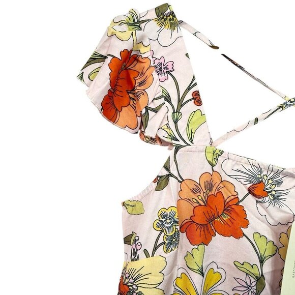 Lottie & Holly Band of Gypsies Womens Sz Medium Fit Flare Floral Mini Dress NWT - Picture 3 of 6